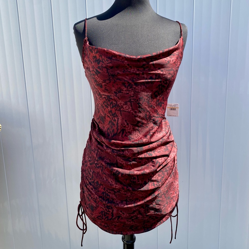 Free People Ruched Slip Dress Size Small